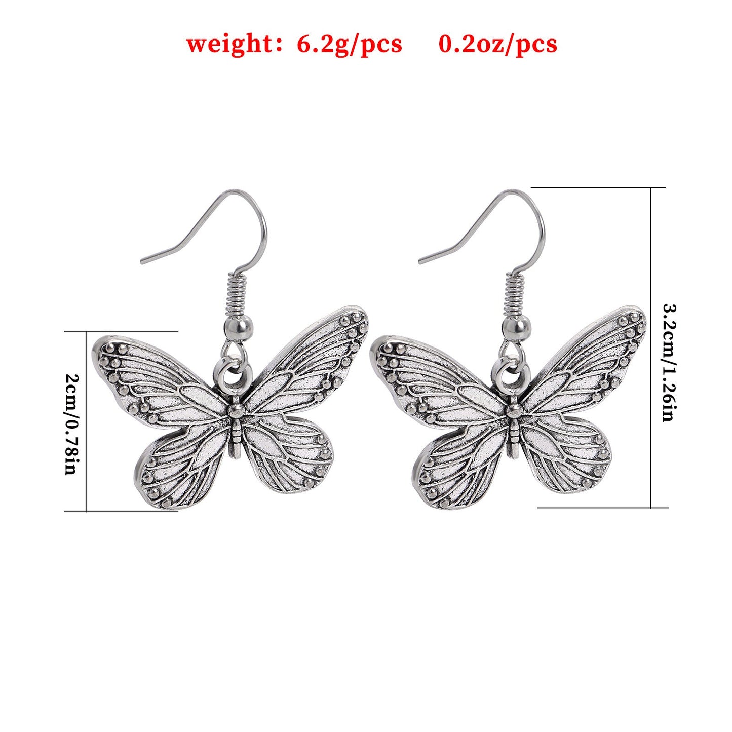 Mystic Midge - The Nevermore Women`s Earrings Butterfly – Unique Jewelry by Nevermore Lifestyle & Tech | White K