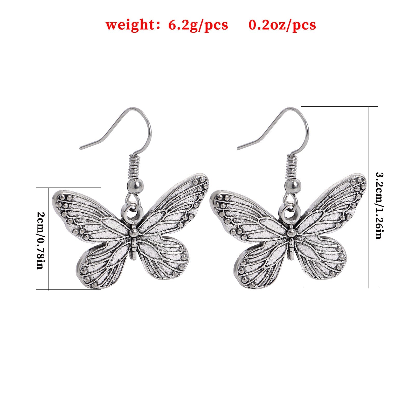 Mystic Midge - The Nevermore Women`s Earrings Butterfly – Unique Jewelry by Nevermore Lifestyle & Tech | White K