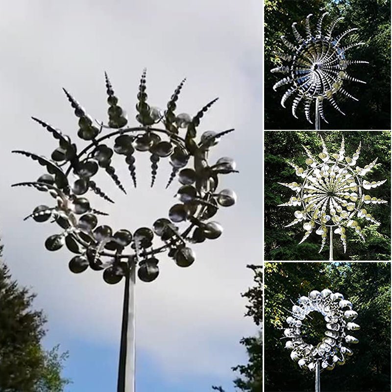 Mystic Swirl - Metal Wind Spinner Yard Decor by The Nevermore