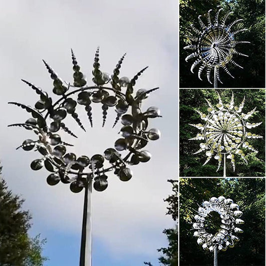 Mystic Swirl - Metal Wind Spinner Yard Decor by The Nevermore