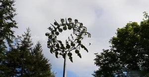 Mystic Swirl - Metal Wind Spinner Yard Decor by The Nevermore