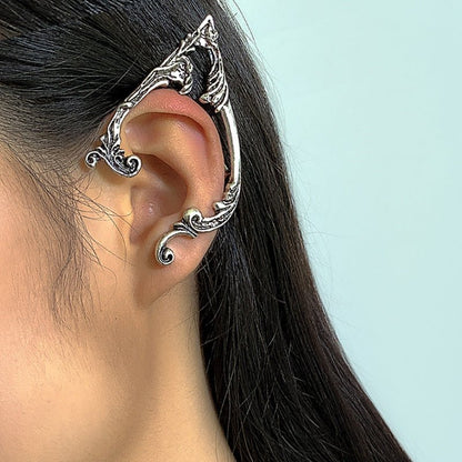 Mystic - The Nevermore Gothic Ear - wrap Ear - cuff Dark Elf – Unique Gothic Jewelry by Nevermore Lifestyle & Tech | A pair Silver