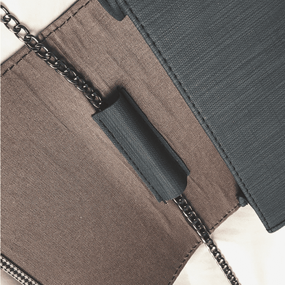 Mystique Luxe - Compact Women's Shoulder Bag by The Nevermore – Unique Bags by Nevermore Lifestyle & Tech | Black