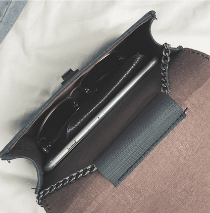 Mystique Luxe - Compact Women's Shoulder Bag by The Nevermore – Unique Bags by Nevermore Lifestyle & Tech | Black