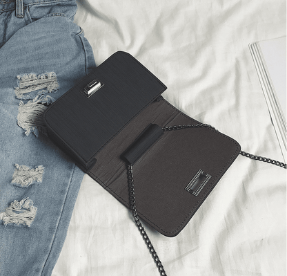 Mystique Luxe - Compact Women's Shoulder Bag by The Nevermore – Unique Bags by Nevermore Lifestyle & Tech | Black