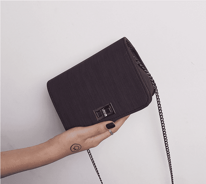 Mystique Luxe - Compact Women's Shoulder Bag by The Nevermore – Unique Bags by Nevermore Lifestyle & Tech | Black