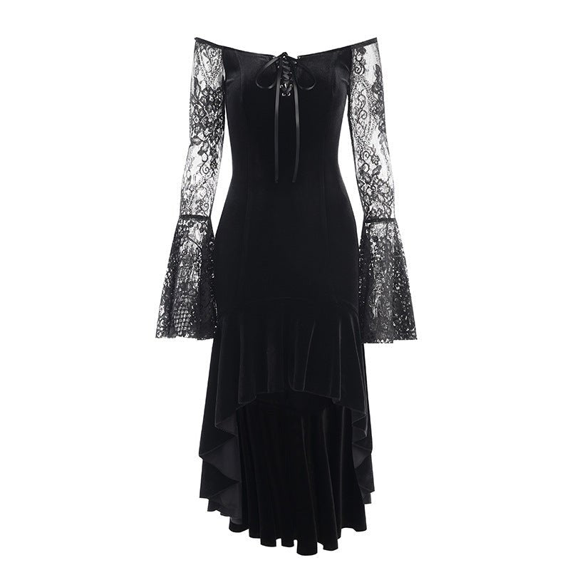 Narcissa - The Nevermore Gothic Dress for Women – Unique Gothic Fashion for Women by Nevermore Lifestyle & Tech | L Black