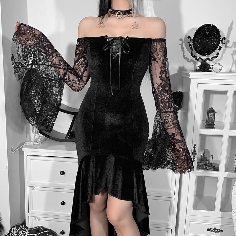 Narcissa - The Nevermore Gothic Dress for Women – Unique Gothic Fashion for Women by Nevermore Lifestyle & Tech | L Black