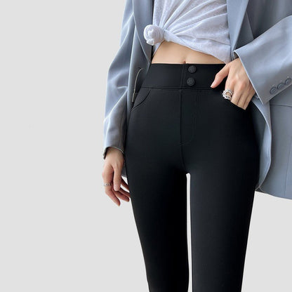 Navid - The Nevermore Women's Leggings – Unique Fashion for Women by Nevermore Lifestyle & Tech | L Two Buttons Austrian Fleece