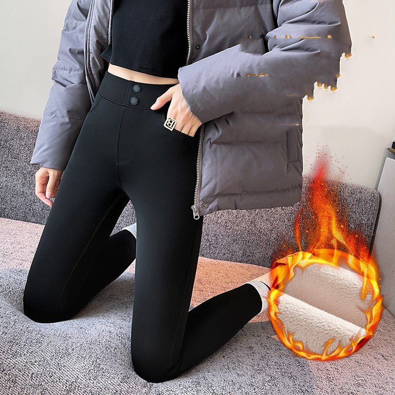 Navid - The Nevermore Women's Leggings – Unique Fashion for Women by Nevermore Lifestyle & Tech | L Two Buttons Austrian Fleece