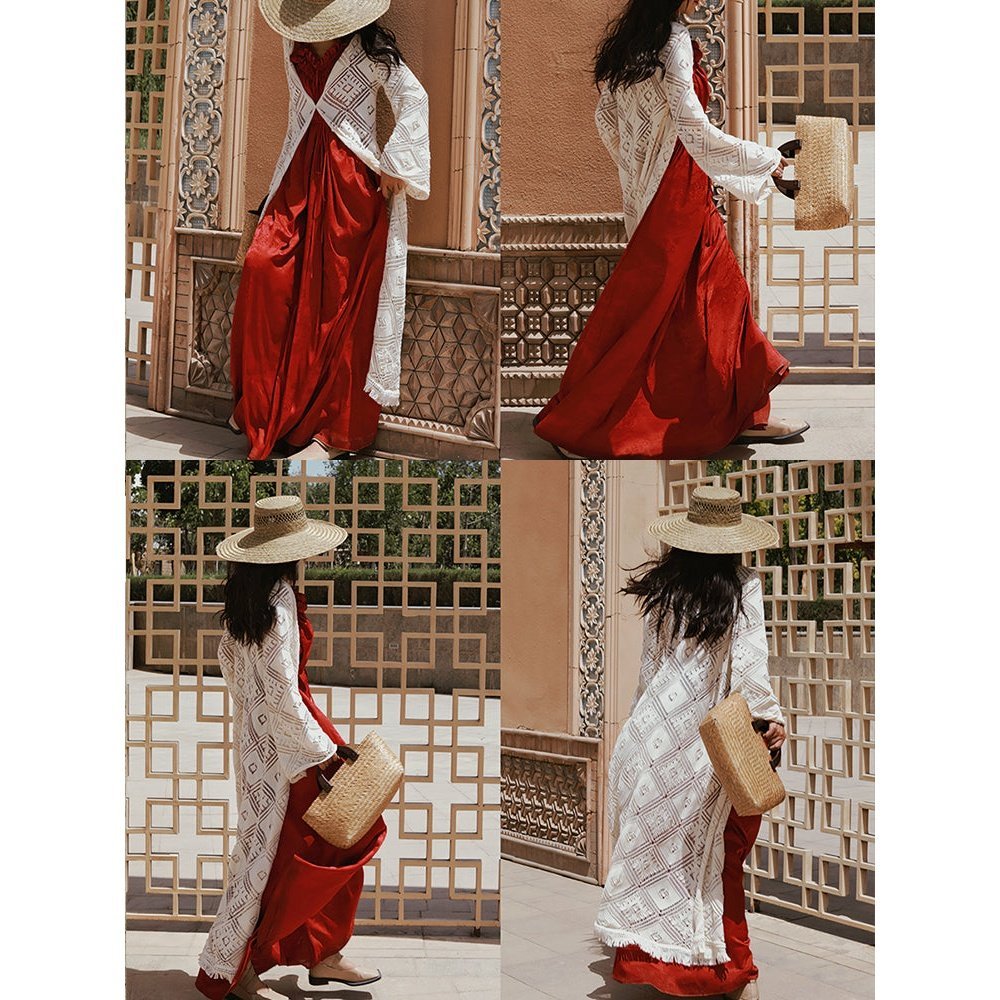 Nena Ireland - Beige Cardigan by The Nevermore – Unique Cardigans by Nevermore Lifestyle & Tech | One size Beige