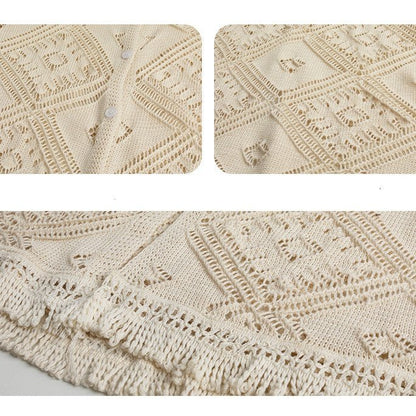 Nena Ireland - Beige Cardigan by The Nevermore – Unique Cardigans by Nevermore Lifestyle & Tech | One size Beige