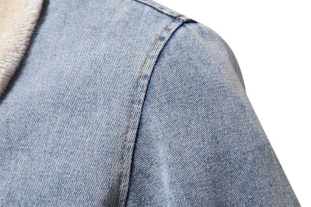 Neo Unity - The Nevermore Plush Denim Jacket for Men – Unique Men's Fashion by Nevermore Lifestyle & Tech | L Dark Blue