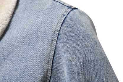 Neo Unity - The Nevermore Plush Denim Jacket for Men – Unique Men's Fashion by Nevermore Lifestyle & Tech | L Dark Blue