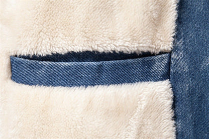 Neo Unity - The Nevermore Plush Denim Jacket for Men – Unique Men's Fashion by Nevermore Lifestyle & Tech | L Dark Blue