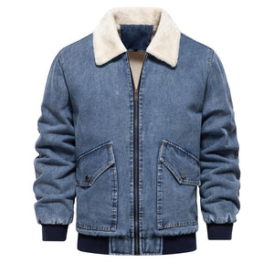 Neo Unity - The Nevermore Plush Denim Jacket for Men – Unique Men's Fashion by Nevermore Lifestyle & Tech | L Dark Blue