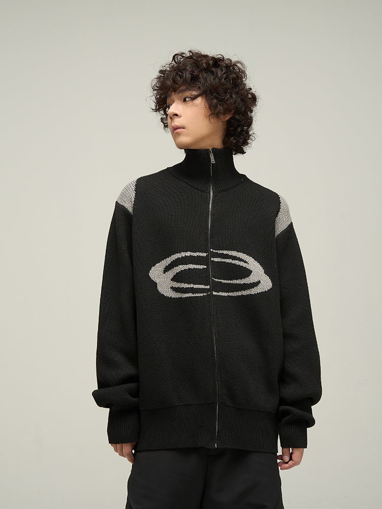 Nexus Knit - The Nevermore Men's Knit Cardigan – Unique Jackets by Nevermore Lifestyle & Tech | L Black