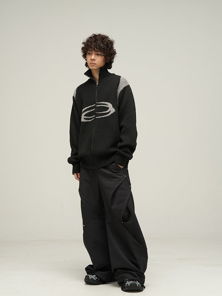 Nexus Knit - The Nevermore Men's Knit Cardigan – Unique Jackets by Nevermore Lifestyle & Tech | L Black