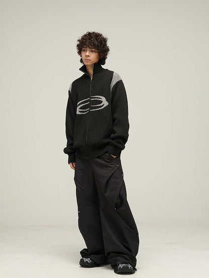 Nexus Knit - The Nevermore Men's Knit Cardigan – Unique Jackets by Nevermore Lifestyle & Tech | L Black