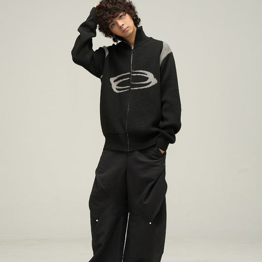 Nexus Knit - The Nevermore Men's Knit Cardigan – Unique Jackets by Nevermore Lifestyle & Tech | L Black