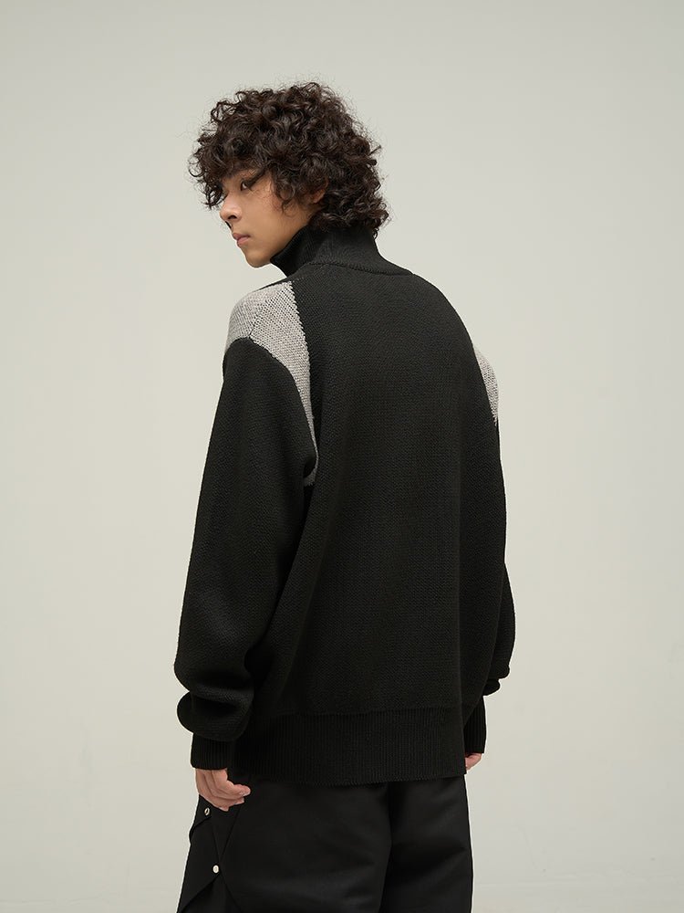 Nexus Knit - The Nevermore Men's Knit Cardigan – Unique Jackets by Nevermore Lifestyle & Tech | L Black