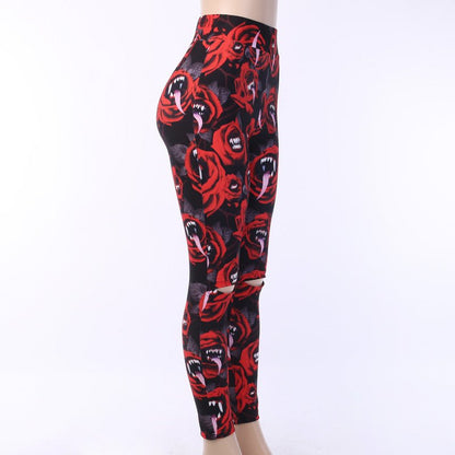 Nightfall Creed – Gothic Leggings by The Nevermore – Unique Leggings by Nevermore Lifestyle & Tech | Black L