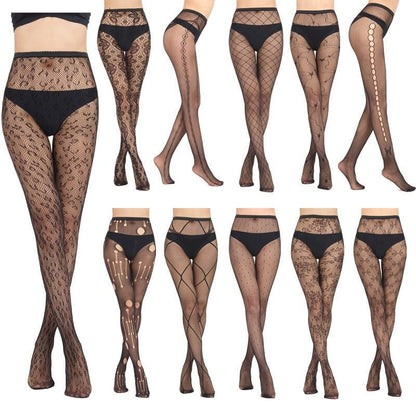 Nightweaver - The Nevermore Gothic Socks Stockings Jacquard Net Pants Fishnet Stockings Bottoming Pantyhose – Unique Gothic Fashion for Women by Nevermore Lifestyle & Tech | 3001style
