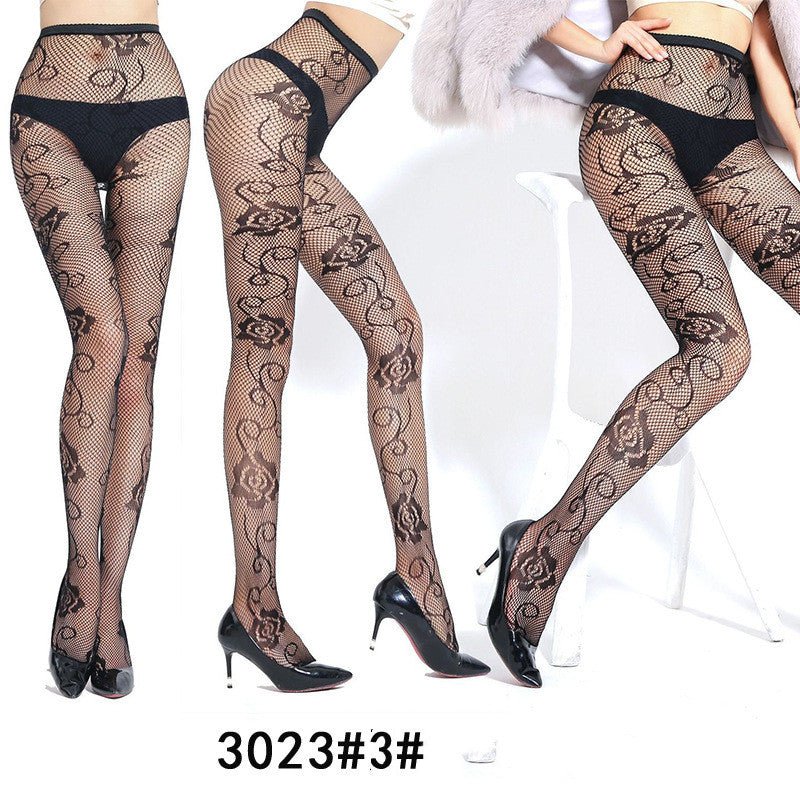 Nightweaver - The Nevermore Gothic Socks Stockings Jacquard Net Pants Fishnet Stockings Bottoming Pantyhose – Unique Gothic Fashion for Women by Nevermore Lifestyle & Tech | 3023style