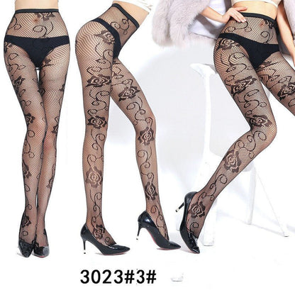 Nightweaver - The Nevermore Gothic Socks Stockings Jacquard Net Pants Fishnet Stockings Bottoming Pantyhose – Unique Gothic Fashion for Women by Nevermore Lifestyle & Tech | 3023style