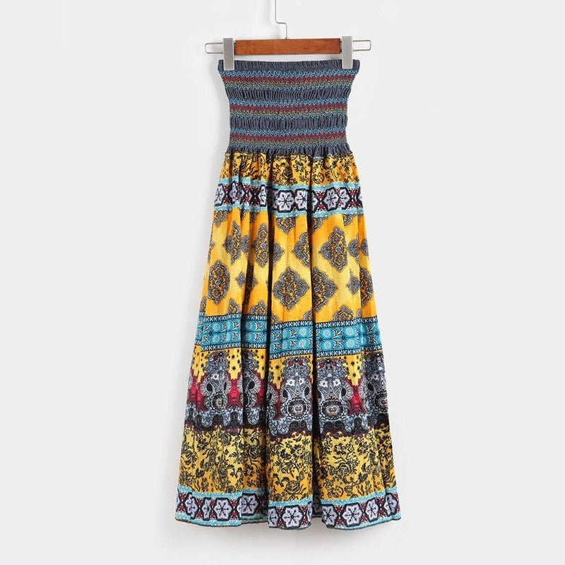 Nimlia Searider - Fabric Dress or Skirt by The Nevermore – Unique Boho Dresses by Nevermore Lifestyle & Tech | One size Yellow