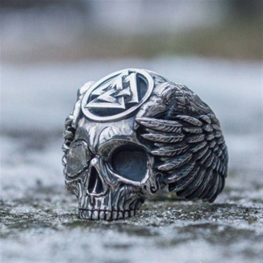 Njord - The Nevermore Norse Vikings Ring for Men – Unique Gothic Jewelry by Nevermore Lifestyle & Tech | No. 10 Skull