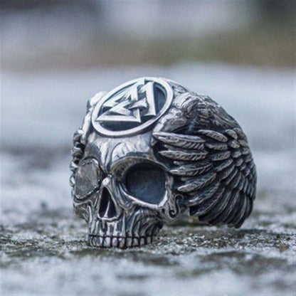 Njord - The Nevermore Norse Vikings Ring for Men – Unique Gothic Jewelry by Nevermore Lifestyle & Tech | No. 10 Skull