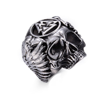 Njord - The Nevermore Norse Vikings Ring for Men – Unique Gothic Jewelry by Nevermore Lifestyle & Tech | No. 10 Skull