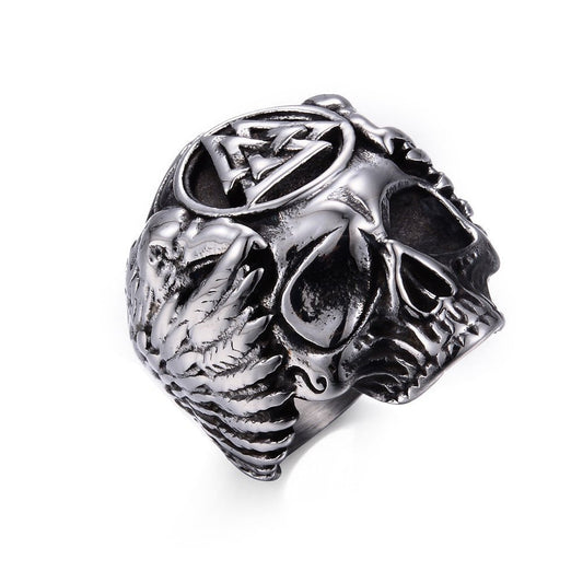 Njord - The Nevermore Norse Vikings Ring for Men – Unique Gothic Jewelry by Nevermore Lifestyle & Tech | No. 10 Skull