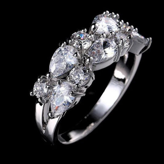 Nocturne Bloom – Zircon Cluster Ring by The Nevermore – Unique Rings for Women by The Nevermore | 6 Rose gold