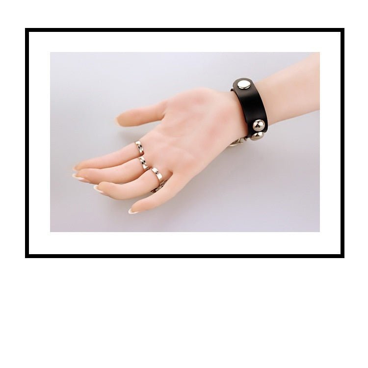 Nocturne Hollow – Gothic Leather Bracelet by The Nevermore – Unique Accessories by Nevermore Lifestyle & Tech | Picture Style