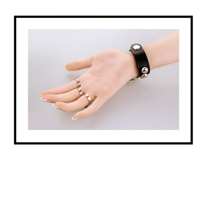 Nocturne Hollow – Gothic Leather Bracelet by The Nevermore – Unique Accessories by Nevermore Lifestyle & Tech | Picture Style