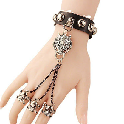Nocturne Hollow – Gothic Leather Bracelet by The Nevermore – Unique Accessories by Nevermore Lifestyle & Tech | Picture Style