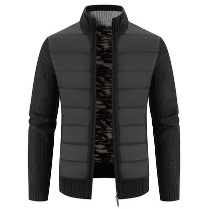 Nocturne Shield – Padded Knit Jacket by The Nevermore – Unique Jackets by Nevermore Lifestyle & Tech | 2XL Black