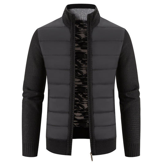 Nocturne Shield – Padded Knit Jacket by The Nevermore – Unique Jackets by Nevermore Lifestyle & Tech | 2XL Black