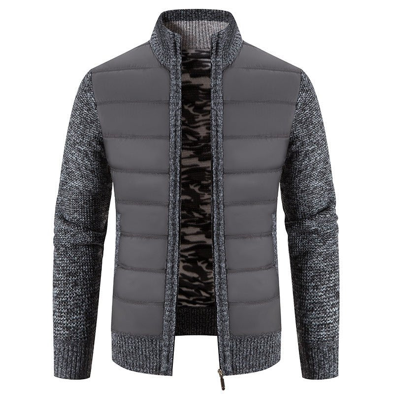 Nocturne Shield – Padded Knit Jacket by The Nevermore – Unique Jackets by Nevermore Lifestyle & Tech | 2XL Dark Gray