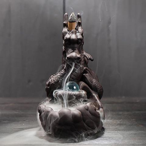 Noodlesmoke Knowles - Backflow Dragon Incense Burner The Nevermore Gothic Home Decor Dragon Gift – Unique Home Decor by Nevermore Lifestyle & Tech | Q1pcs