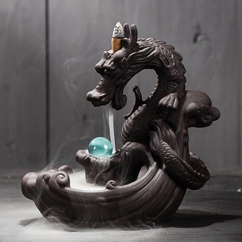 Noodlesmoke Knowles - Backflow Dragon Incense Burner The Nevermore Gothic Home Decor Dragon Gift – Unique Home Decor by Nevermore Lifestyle & Tech | Q1pcs