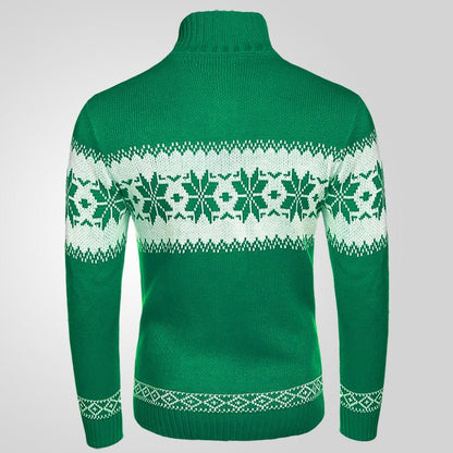 NordicMerry Knit - Men's Christmas Sweater by The Nevermore – Unique Pullover by Nevermore Lifestyle & Tech | 2XL Green