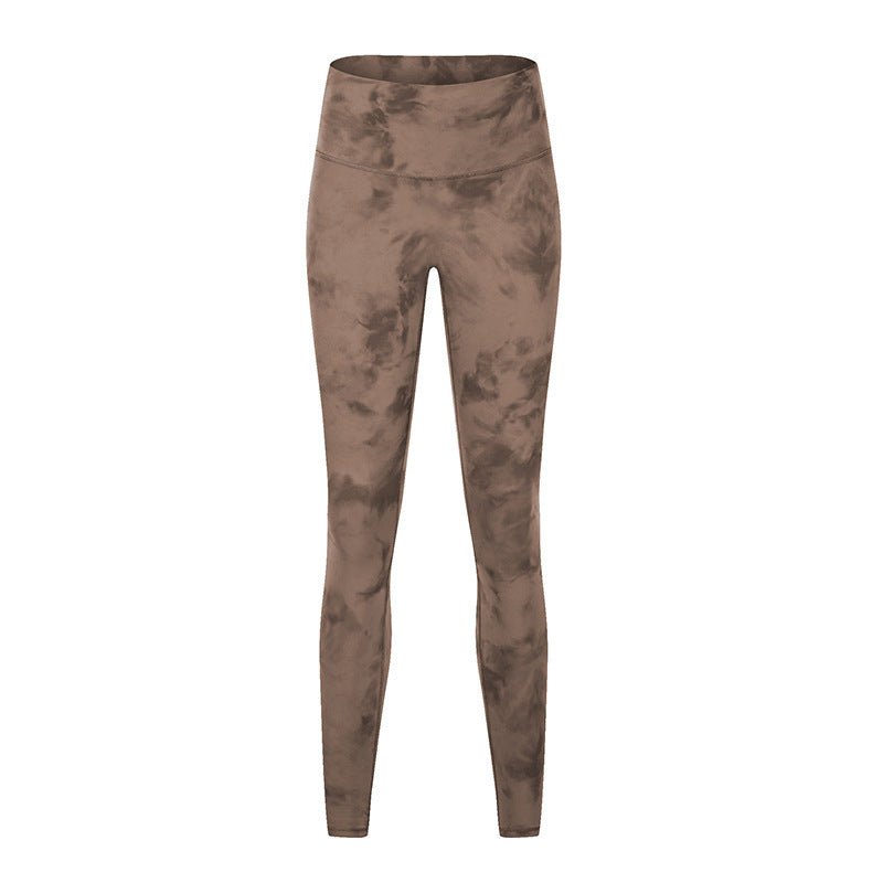 Nude High-Waist Hip-Lifting Camouflage Leggings by The Nevermore