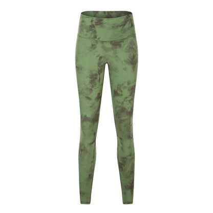 Nude High-Waist Hip-Lifting Camouflage Leggings by The Nevermore
