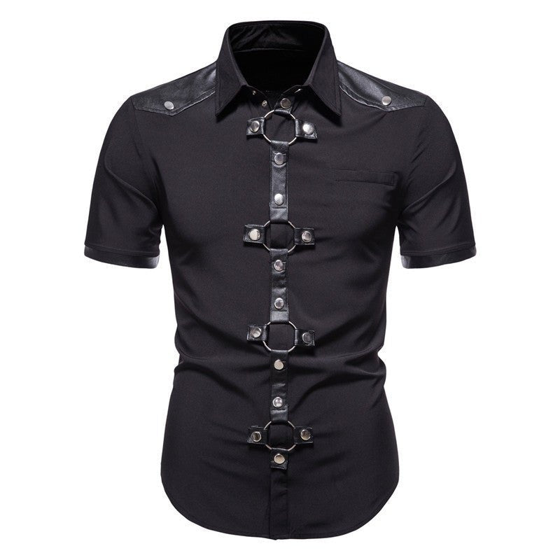 Oberon - The Nevermore Gothic Shirt for Men – Unique Gothic Fashion for Men by Nevermore Lifestyle & Tech | 2XL Black