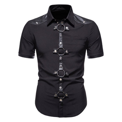 Oberon - The Nevermore Gothic Shirt for Men – Unique Gothic Fashion for Men by Nevermore Lifestyle & Tech | 2XL Black