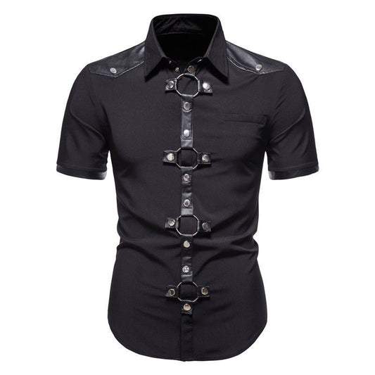 Oberon - The Nevermore Gothic Shirt for Men – Unique Gothic Fashion for Men by Nevermore Lifestyle & Tech | 2XL Black