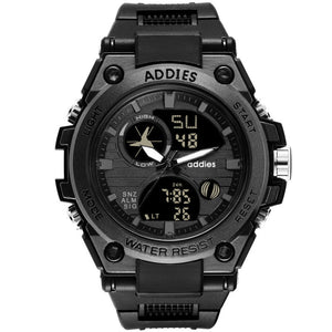 Obsidian Pulse – Tactical Dual Display Watch by The Nevermore – Unique Watches by The Nevermore | Black